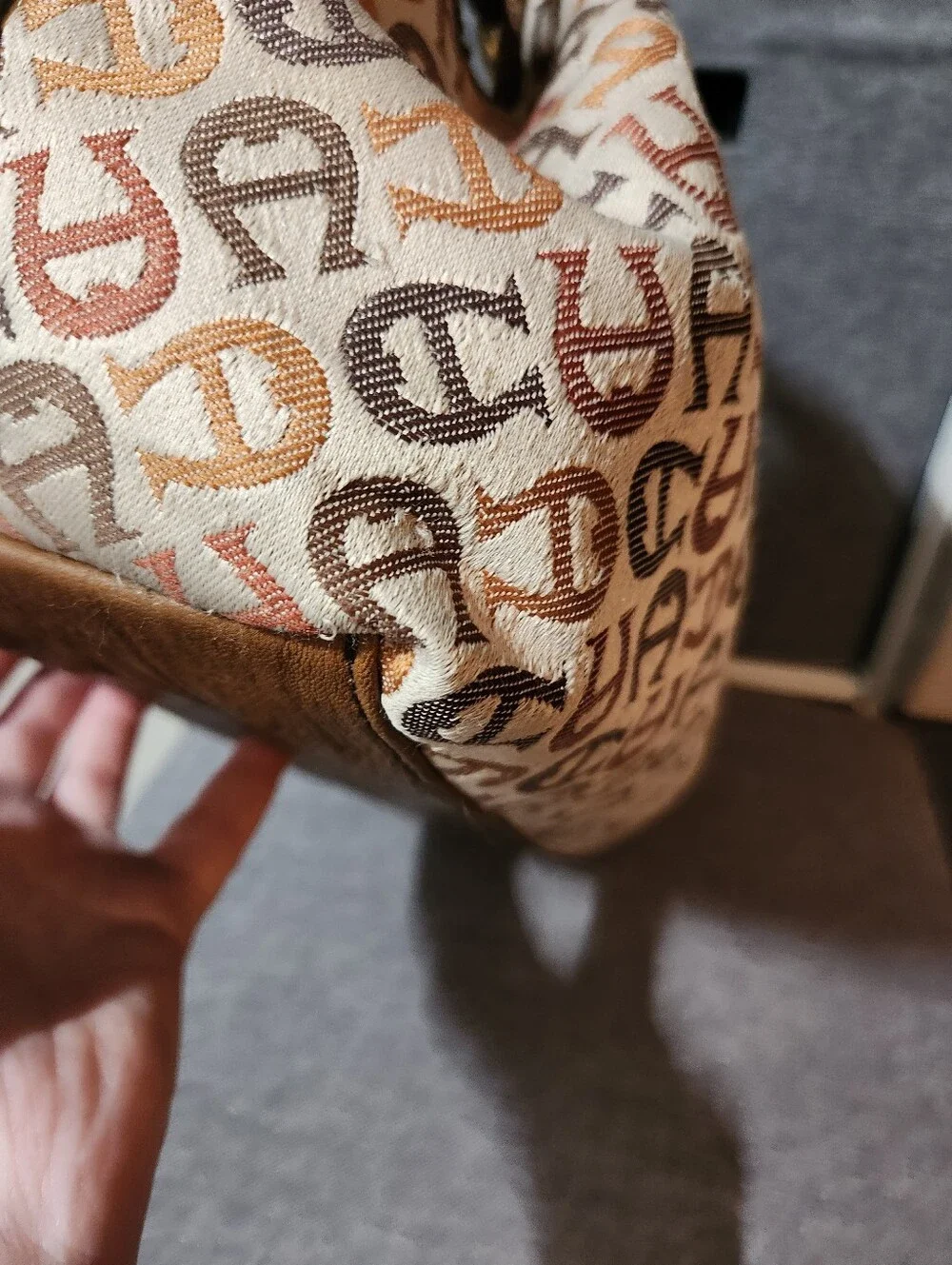 Etienne Aigner Vintage Signature Jacquard Satchel
